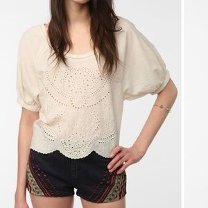 Ecote | Eyelet Peasant Blouse